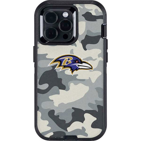 NFL Baltimore Ravens Camo Otterbox Defender iPhone Skin