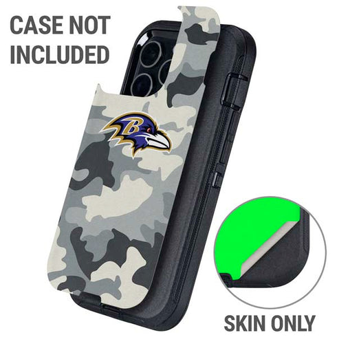 NFL Baltimore Ravens Camo Otterbox Defender iPhone Skin