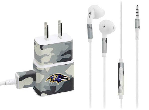 NFL Baltimore Ravens Camo Phone Charger Skin