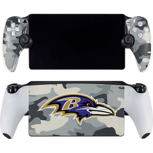 NFL Baltimore Ravens Camo PlayStation Portal Remote Player Skin
