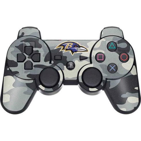 NFL Baltimore Ravens Camo PS3 Dual Shock wireless controller Skin