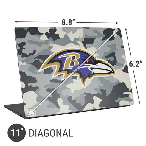 NFL Baltimore Ravens Camo Universal Laptop 11in (8.8 x 6.2in) Skin