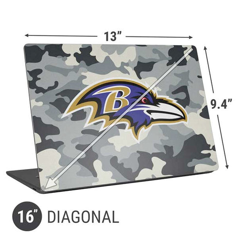 NFL Baltimore Ravens Camo Universal Laptop 16in (13 x 9.4in) Skin