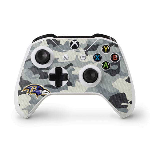 NFL Baltimore Ravens Camo Xbox One S Controller Skin