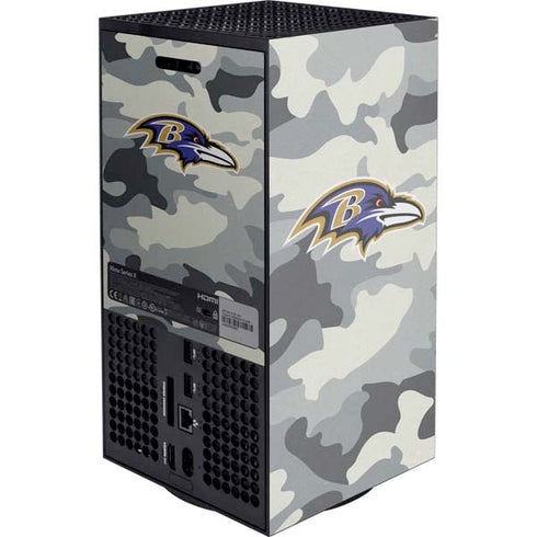 NFL Baltimore Ravens Camo Xbox Series X Console Skin