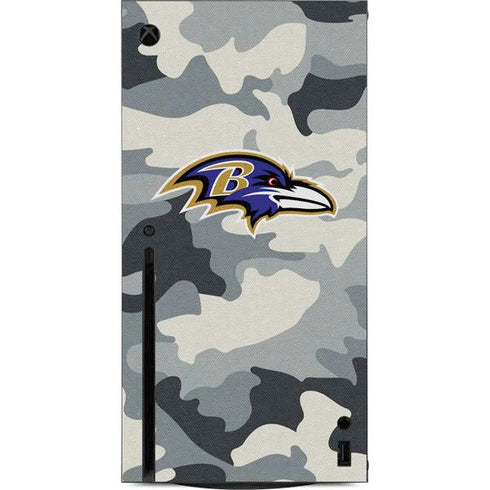 NFL Baltimore Ravens Camo Xbox Series X Console Skin