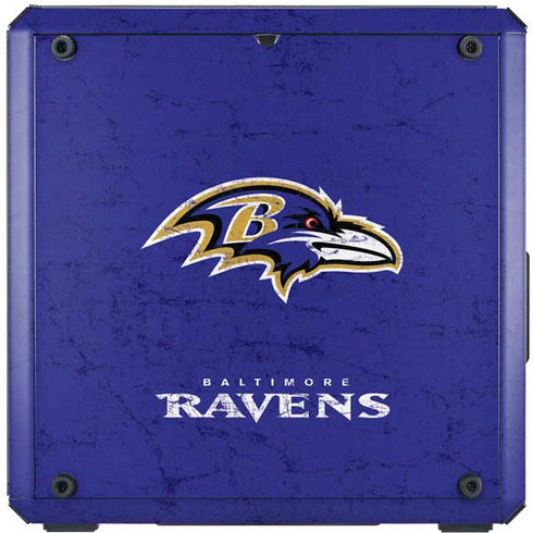 NFL Baltimore Ravens Distressed Cooler Master MasterBox Q300L Mini Tower Skin