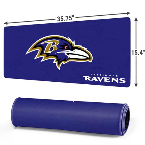 NFL Baltimore Ravens Distressed Gaming Mouse Pad