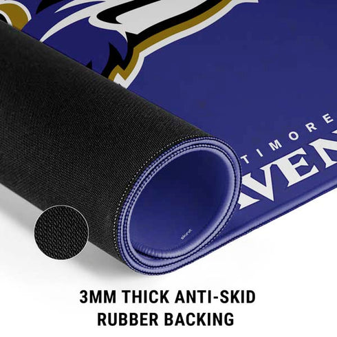 NFL Baltimore Ravens Distressed Gaming Mouse Pad