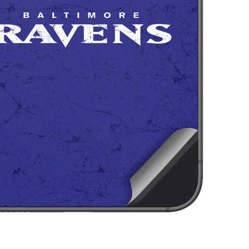 NFL Baltimore Ravens Distressed Galaxy A14 5G Skin