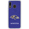 NFL Baltimore Ravens Distressed Galaxy A20 Clear Case