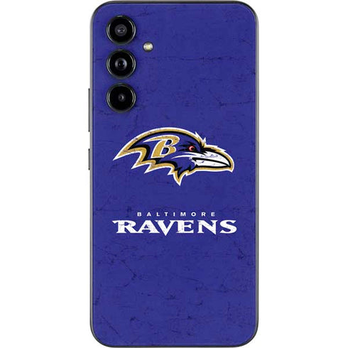 NFL Baltimore Ravens Distressed Galaxy A54 5G Skin