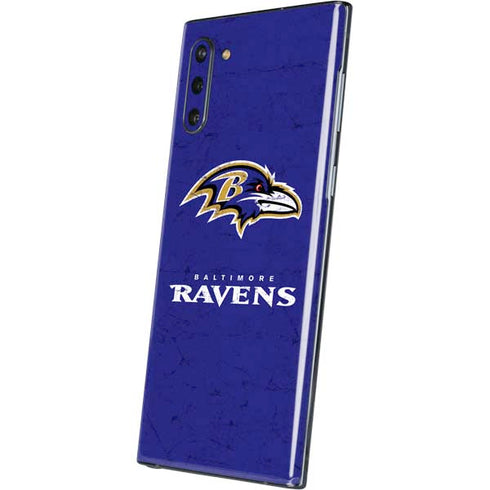 NFL Baltimore Ravens Distressed Galaxy Note 10 Skin