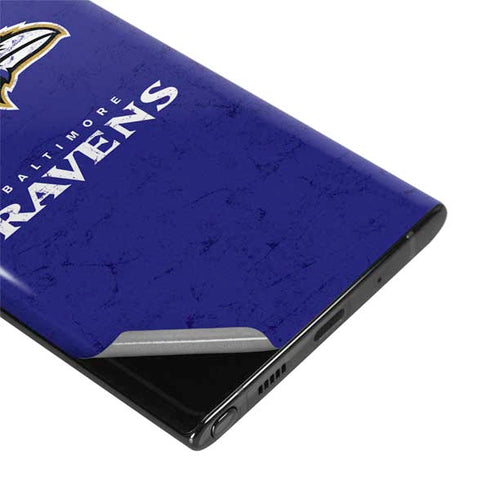 NFL Baltimore Ravens Distressed Galaxy Note 10 Skin