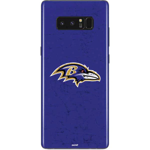 NFL Baltimore Ravens Distressed Galaxy Note 8 Skin