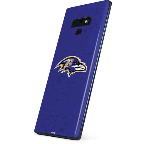 NFL Baltimore Ravens Distressed Galaxy Note 9 Skin