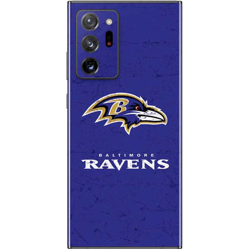 NFL Baltimore Ravens Distressed Galaxy Note20 Ultra 5G Skin