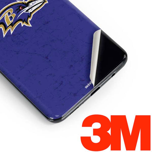 NFL Baltimore Ravens Distressed Galaxy S10 Skin