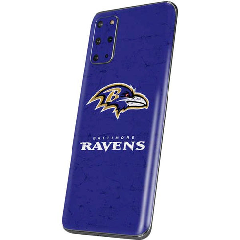 NFL Baltimore Ravens Distressed Galaxy S20 Plus Skin