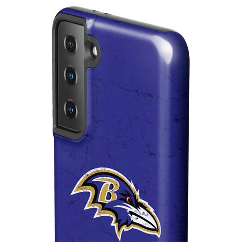 NFL Baltimore Ravens Distressed Galaxy S21 Plus 5G Pro Case
