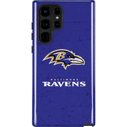 NFL Baltimore Ravens Distressed Galaxy S22 Ultra Pro Case