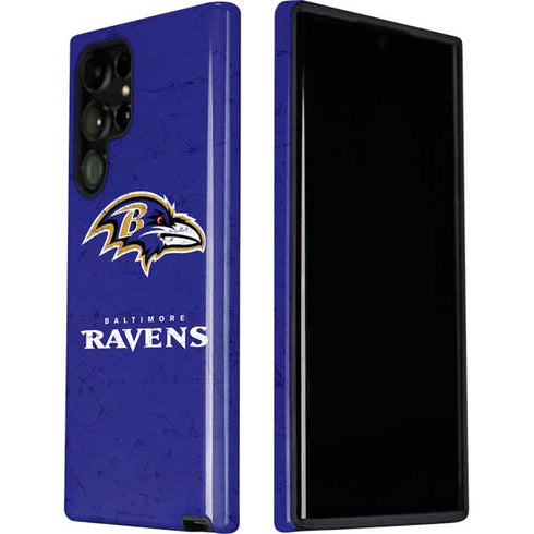 NFL Baltimore Ravens Distressed Galaxy S22 Ultra Pro Case