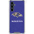NFL Baltimore Ravens Distressed Galaxy S23 FE Clear Case