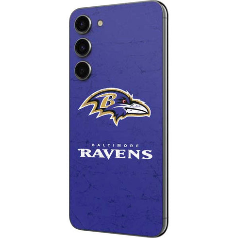 NFL Baltimore Ravens Distressed Galaxy S23 Plus Skin