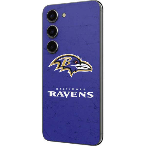 NFL Baltimore Ravens Distressed Galaxy S23 Skin