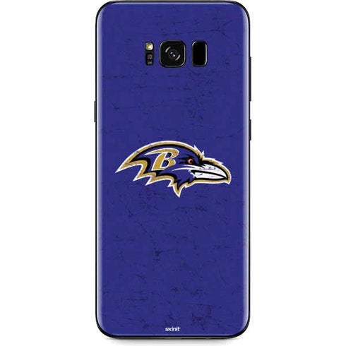 NFL Baltimore Ravens Distressed Galaxy S8 Skin