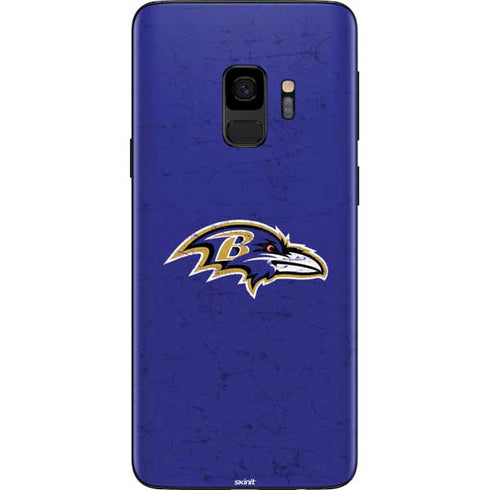 NFL Baltimore Ravens Distressed Galaxy S9 Skin