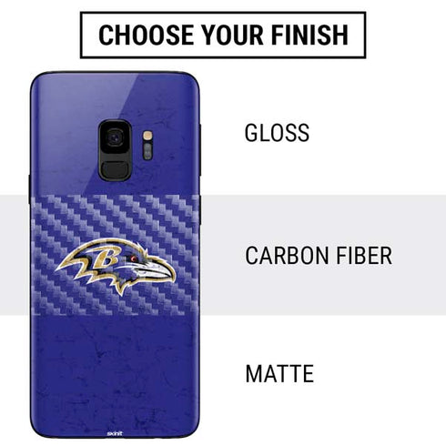 NFL Baltimore Ravens Distressed Galaxy S9 Skin