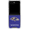 NFL Baltimore Ravens Distressed Galaxy Z Flip5 5G Clear Case