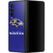 NFL Baltimore Ravens Distressed Galaxy Z Fold3 5G Skin