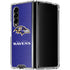 NFL Baltimore Ravens Distressed Galaxy Z Fold4 5G Clear Case