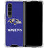 NFL Baltimore Ravens Distressed Galaxy Z Fold4 5G Clear Case