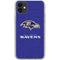 NFL Baltimore Ravens Distressed iPhone 11 Clear Case