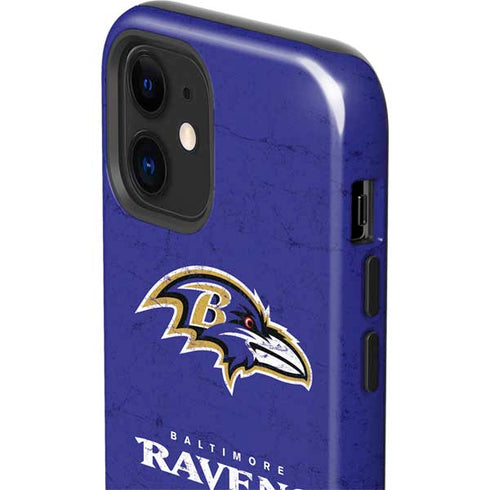 NFL Baltimore Ravens Distressed iPhone 12 Impact Case