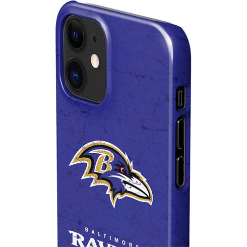 NFL Baltimore Ravens Distressed iPhone 12 Mini Lite Case
