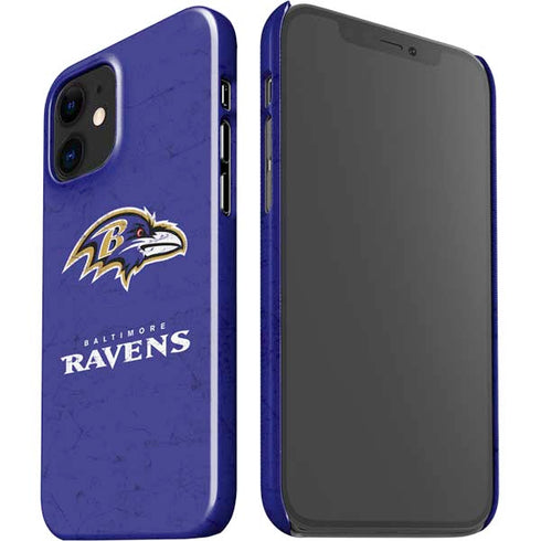 NFL Baltimore Ravens Distressed iPhone 12 Mini Lite Case