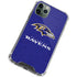 NFL Baltimore Ravens Distressed iPhone 12 Pro Clear Case