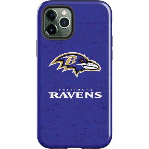 NFL Baltimore Ravens Distressed iPhone 12 Pro Impact Case