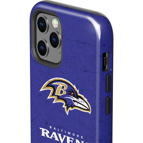 NFL Baltimore Ravens Distressed iPhone 12 Pro Impact Case