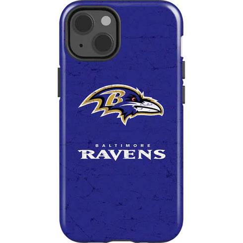 NFL Baltimore Ravens Distressed iPhone 13 Impact Case
