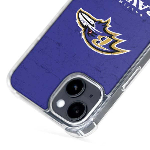 NFL Baltimore Ravens Distressed iPhone 13 MagSafe Case