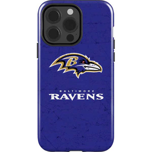 NFL Baltimore Ravens Distressed iPhone 13 Pro Impact Case