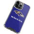 NFL Baltimore Ravens Distressed iPhone 13 Pro Max Clear Case