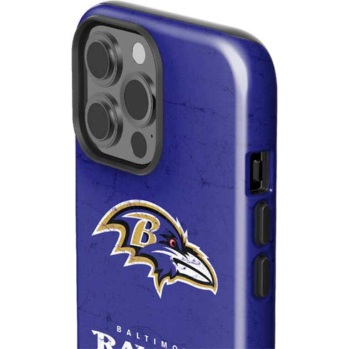 NFL Baltimore Ravens Distressed iPhone 13 Pro Max Impact Case