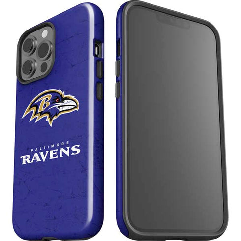 NFL Baltimore Ravens Distressed iPhone 13 Pro Max Impact Case