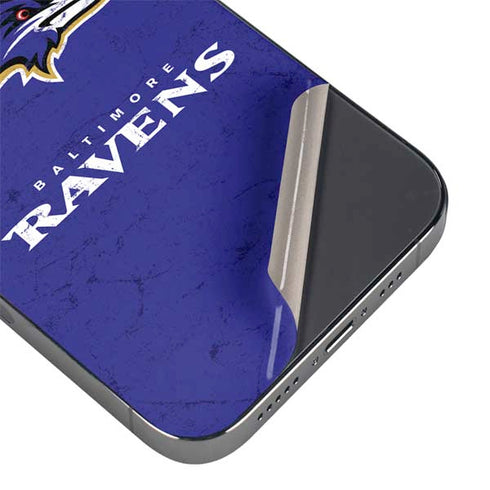 NFL Baltimore Ravens Distressed iPhone 13 Pro Max Skin